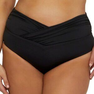 Becca Etc Plus Size Marble Canyon High Waist Bikini Bottoms